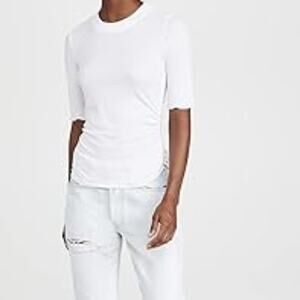 Free People Talk to Me Tee in White